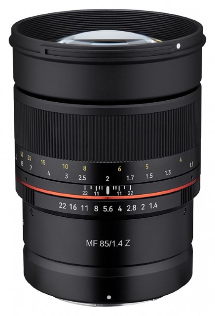 Samyang MF 85mm f1.4 lens for Nikon Z