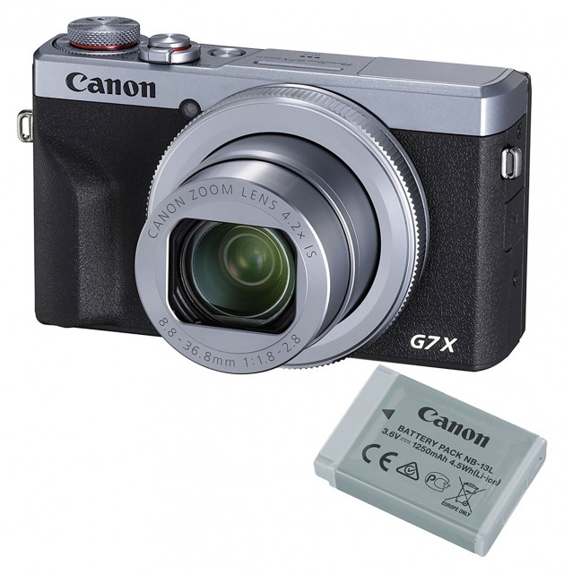 Canon PowerShot G7 X Mark III Digital Camera, Battery Kit, Silver