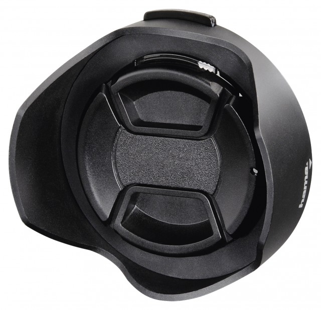 Hama Lens Hood with Lens Cap, universal, 55 mm