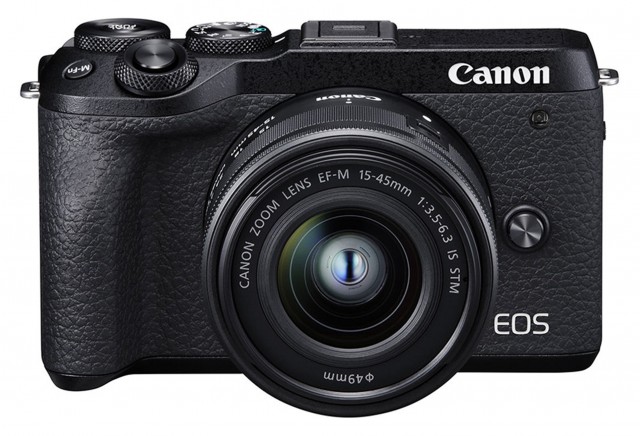 Canon EOS M6 Mark II Mirrorless Camera, Black with EF-M 15-45mm Lens, EVF-DC2 kit