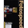 Fotospeed Test Pack Gloss-Fine Art Paper, Mixed, A4 x 9