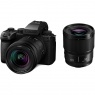 Lumix Panasonic Lumix S5IIX Mirrorless Camera with 20-60 and 50mm lenses