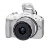 Canon Canon EOS R50 Mirrorless Camera, White with RF-S 18-45mm lens