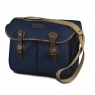Billingham Hadley Large Camera Shoulder Bag, Navy Canvas-Chocolate Trim