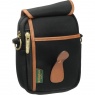 Billingham Billingham Compact Stowaway, Black Canvas-Tan leather trim
