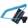 Kondor Blue Kondor Blue Coiled D-Tap Cable, Blue