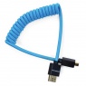 Kondor Blue Kondor Blue HDMI Micro to HDMI Coiled 12-24inch, Blue