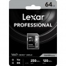 Lexar Lexar 64GB SDXC Silver UHS-II R250/W120MB/s V60
