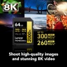 Lexar Lexar 64GB SDXC Gold UHS-II R300/W260MB/s V90