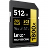 Lexar Lexar 512GB SDXC Gold UHS-II R280/W205MB/s V60