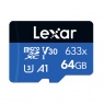 Lexar Lexar 64GB microSD Blue R100MB/s V30