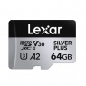 Lexar Lexar 64GB microSDXC Silver R205/W100MB/s V30