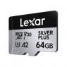 Lexar Lexar 64GB microSDXC Silver R205/W100MB/s V30