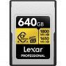 Lexar 640GB CFexpress 4.0 Type A Gold, R1800/W1650MB/s, VPG400