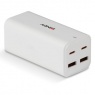 Lindy Lindy 100W 4-Port USB Type A & C Mains Charger, GaN technology
