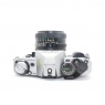Canon Used Canon AE-1 35mm SLR, silver with 50mm lens