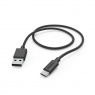 Hama USB-A to USB-C Quick Charging Cable, USB 2.0, 1 Metre, Black