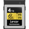 Lexar Lexar 4TB CFexpress PRO 4.0 Type B Gold 4TB - R3600/W3300MB/s