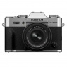 Fujifilm Fujifilm X-T50 Mirrorless Camera, Charcoal Silver with XC 15-45 lens