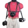 OpTech Triple Carrier Camera Harness, Black