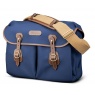 Billingham Billingham Icon Shoulder Bag, Navy Fibrenyte-Chocolate Trim