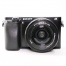 Used Sony Alpha A6000 Mirrorless camera, Black with 16-50mm Lens