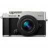 OM System Pre-order Deposit for OM SYSTEM PEN, Silver with M. Zuiko Digital 14-42mm F3.5-5.6 III lens, Black