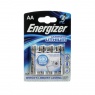 Energizer Ultimate lithium batteries AA, pack of four Energizer Ultimate lithium batteries AA, pack of four